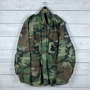 Vintage 1989 Military M65 Field Camo Jacket Medium Regular